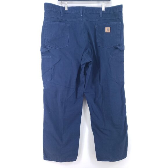 Carhartt Other - Carhartt Loose Fit Carpenter Pants Mens 42x30 Dark Blue Cotton Durable Workwear